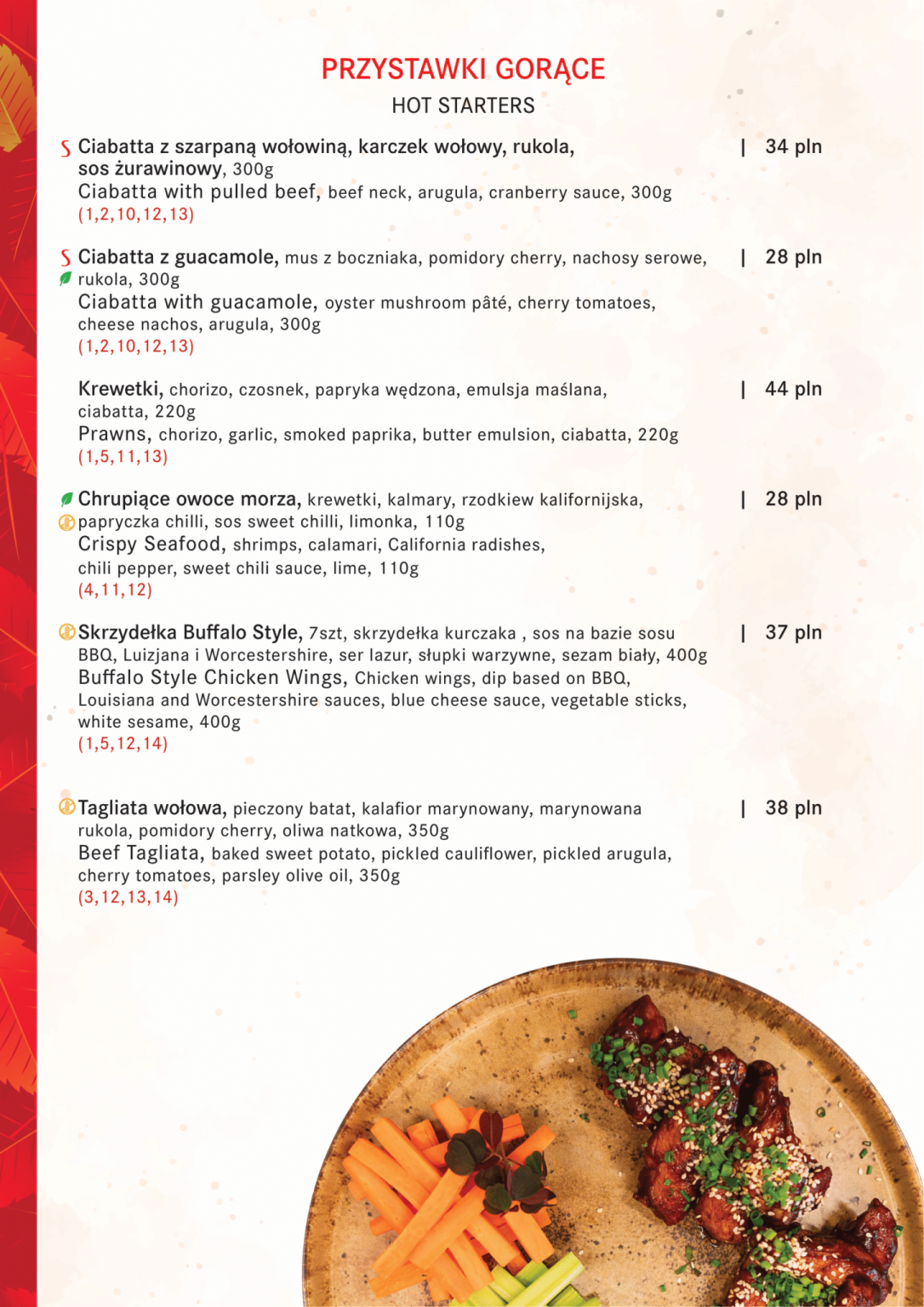 Menu - Restauracja Sante