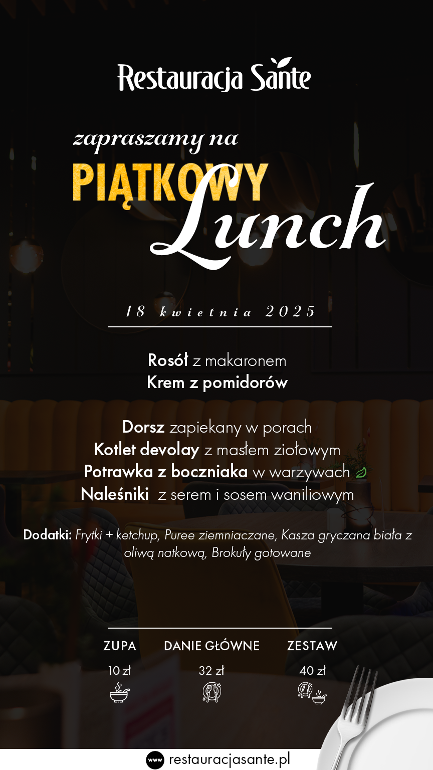 Menu - Restauracja Sante