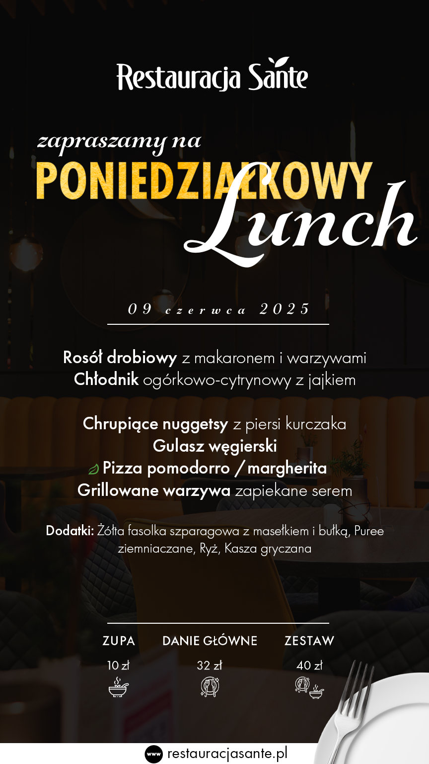 Menu - Restauracja Sante