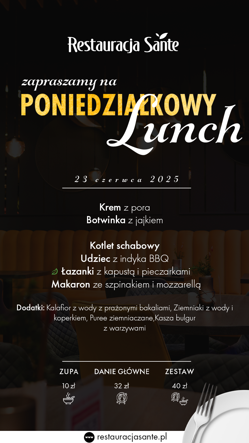 Menu - Restauracja Sante
