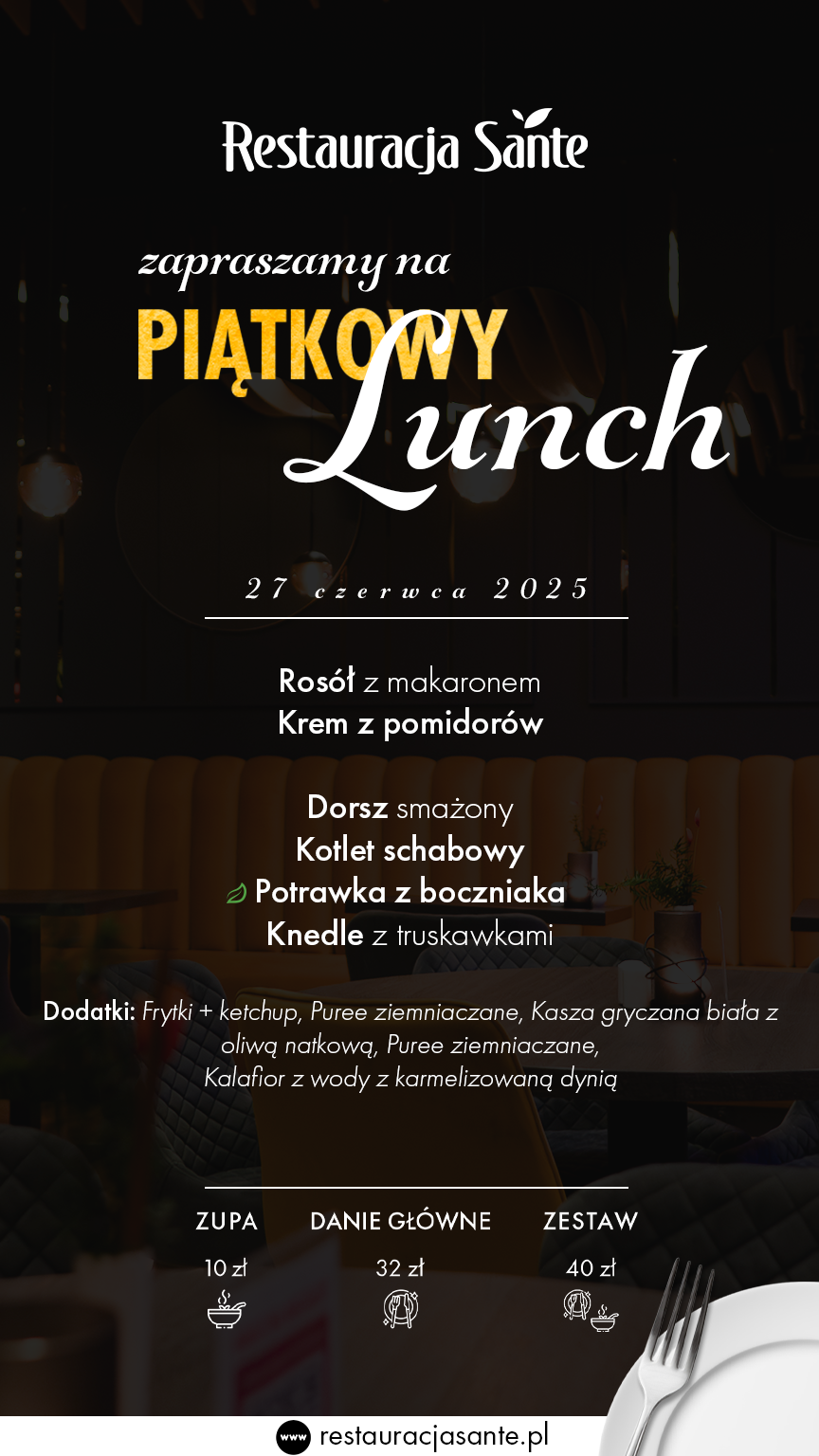 Menu - Restauracja Sante