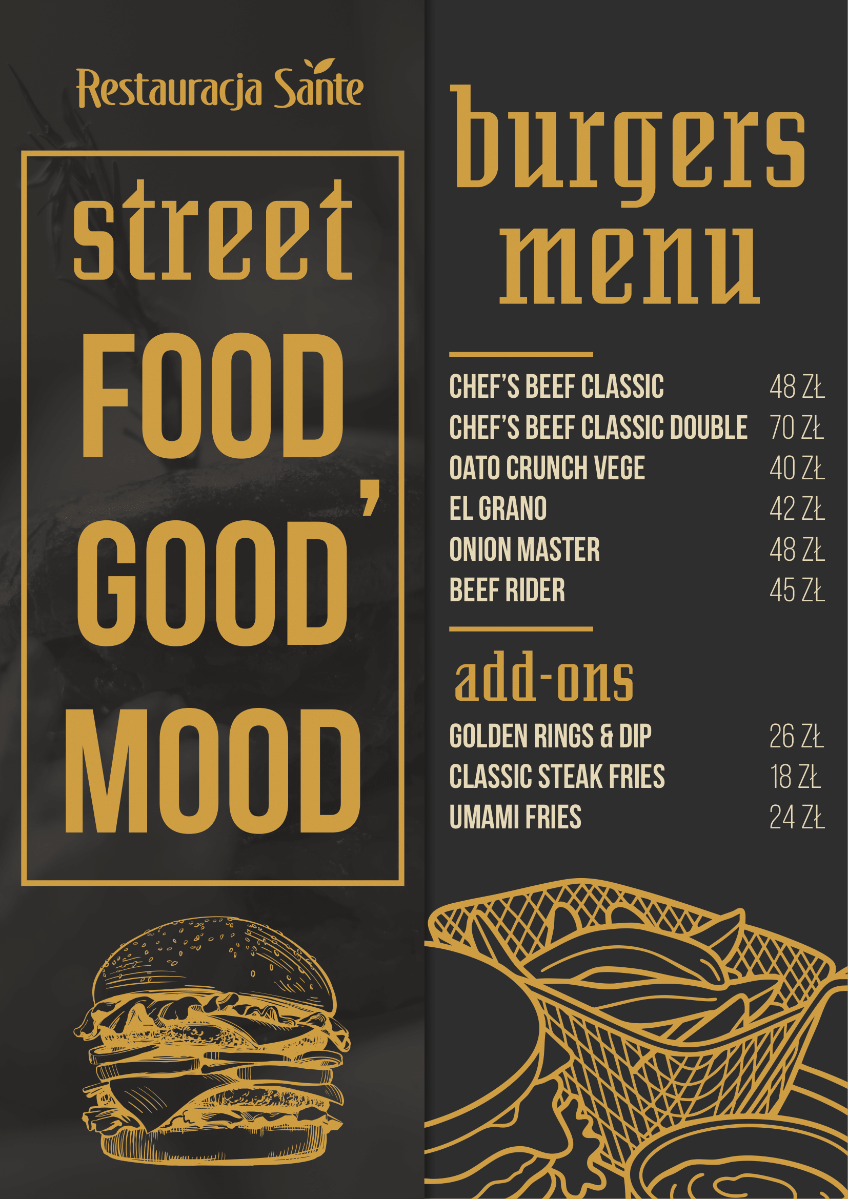 Menu - Restauracja Sante
