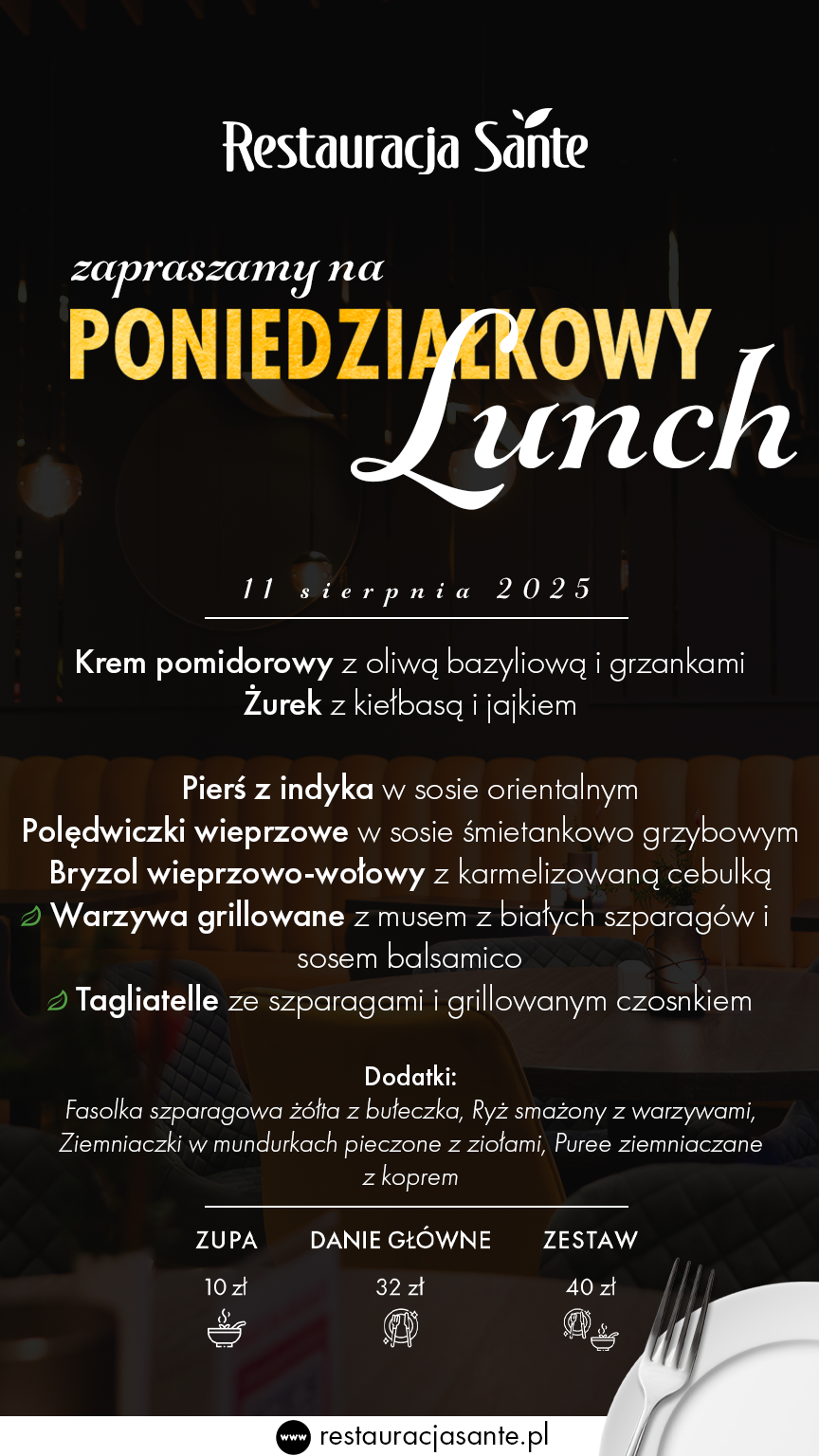Menu - Restauracja Sante