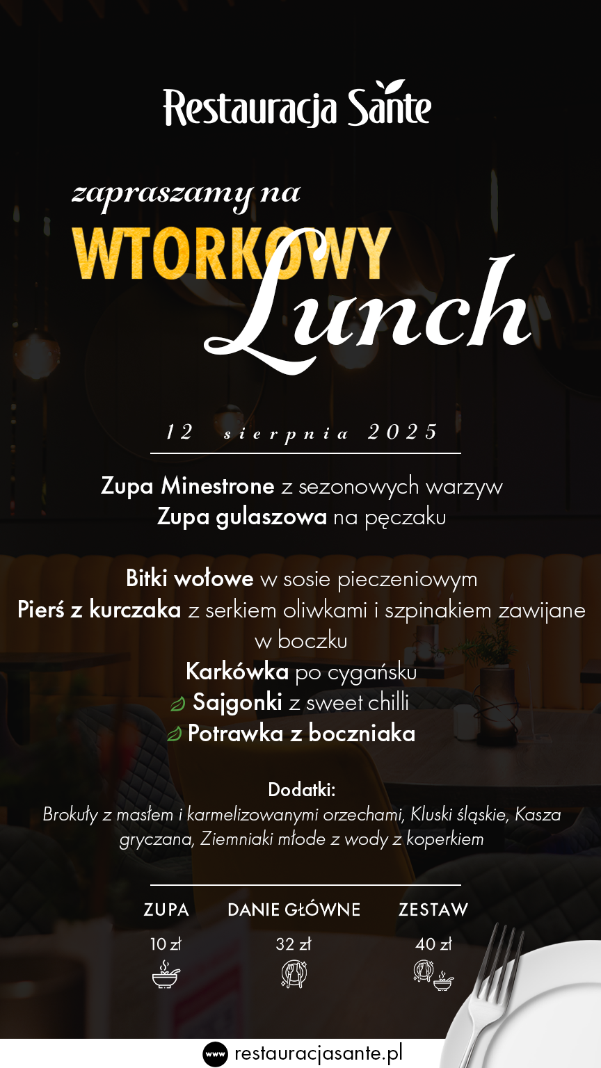 Menu - Restauracja Sante