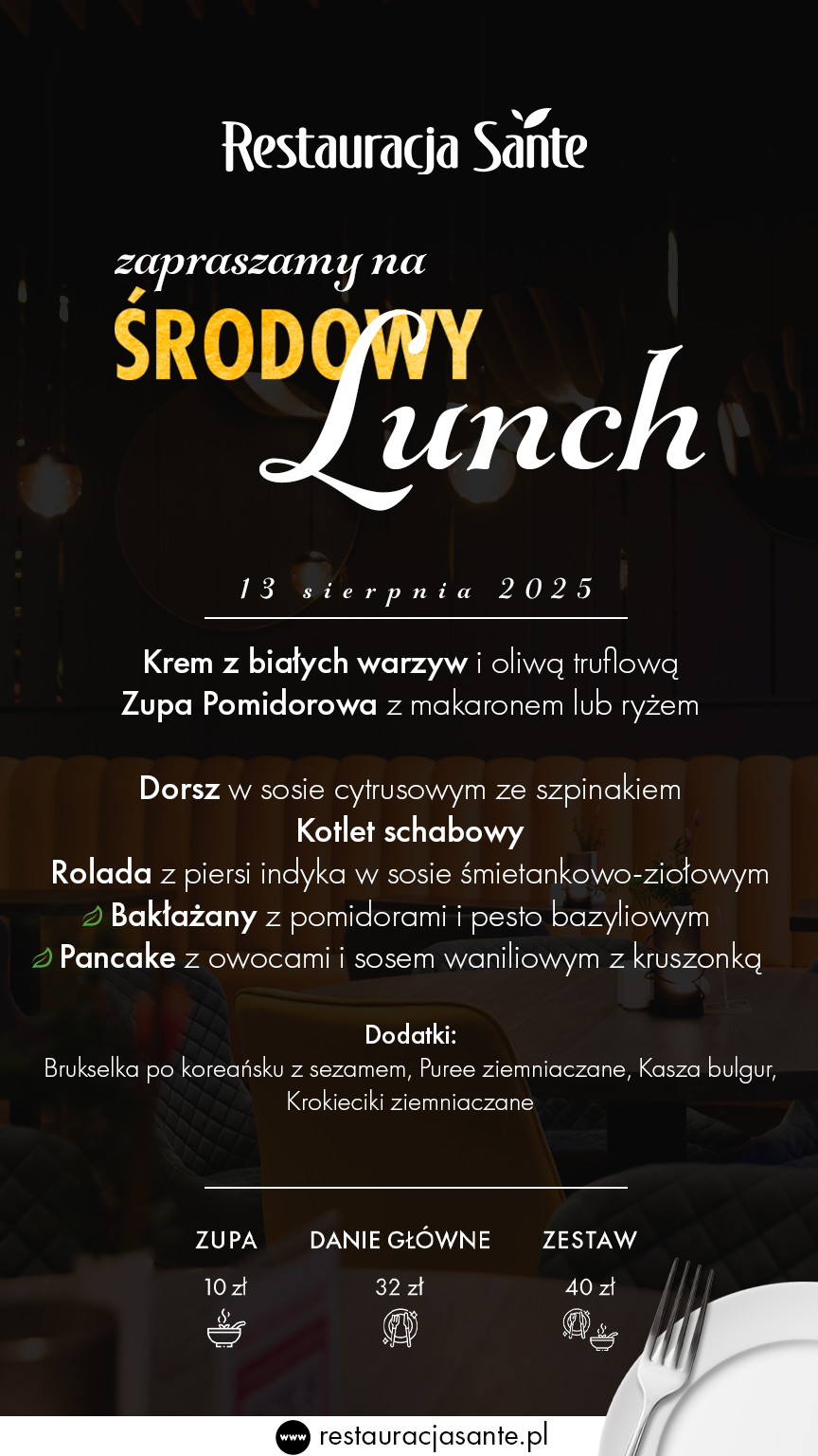 Menu - Restauracja Sante