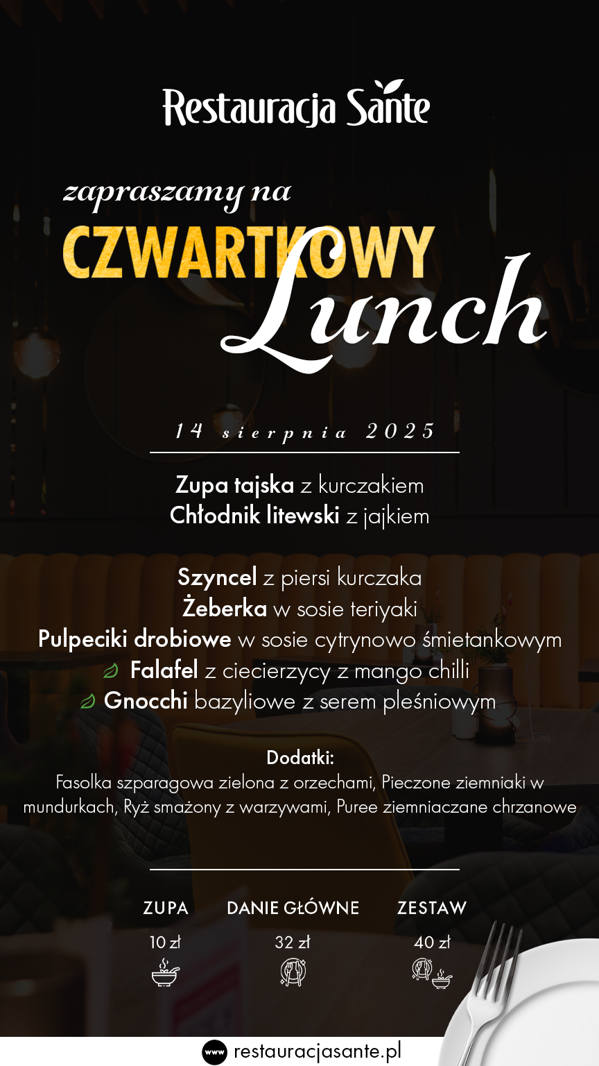 Menu - Restauracja Sante